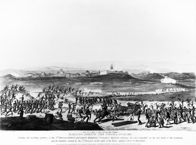 Badajos tijdens het beleg van juni 1811 (gegraveerd door Charles Turner, 1812) door Thomas Staunton St. Clair